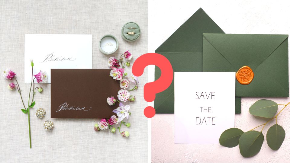 Wedding Invitation vs. Save The Date: What's The Difference?